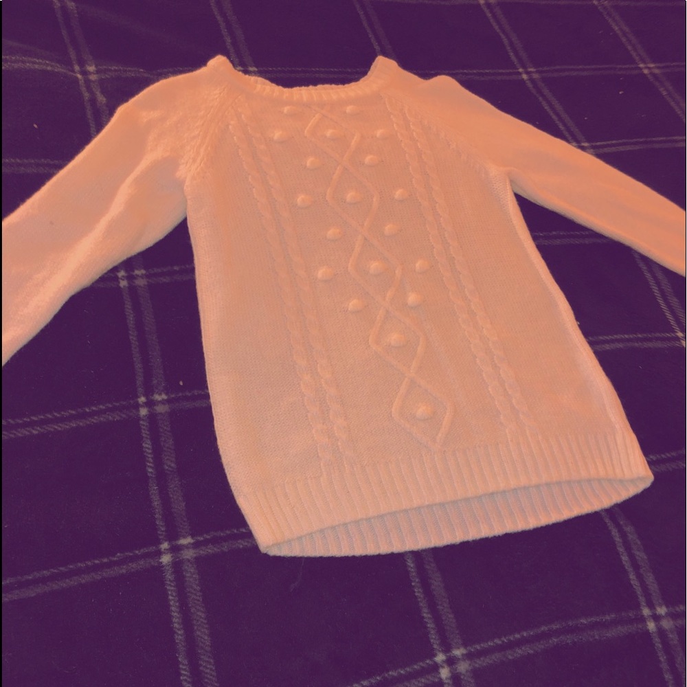 White Sweater With Pattern - Picture 2 of 2